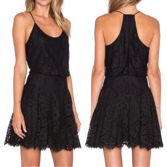 Joie Dresses & Skirts - Joie Nanon B black lace sleeveless mini dress